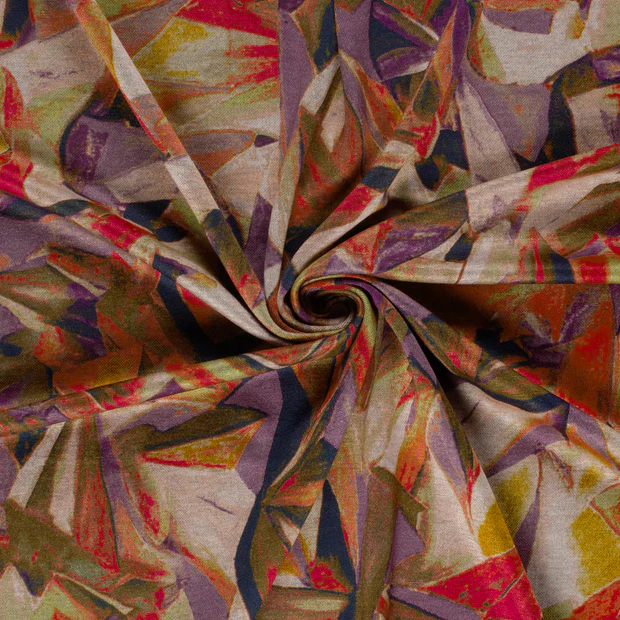 Tricot met abstract patroon
