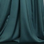 Satijn blauw met patroon - A la Ville