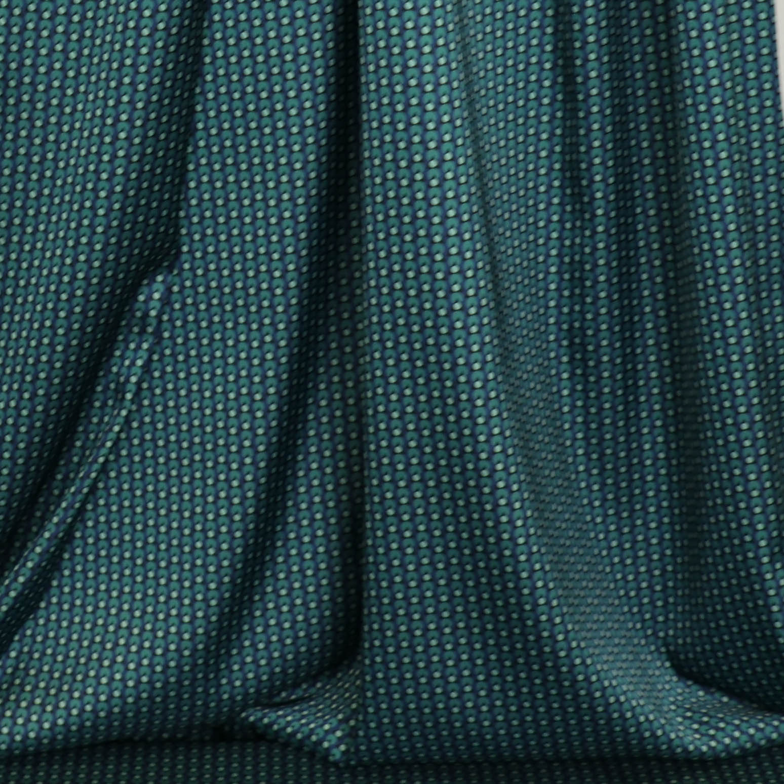 Satijn blauw met patroon - A la Ville