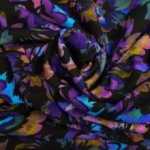 Punta di Roma zwart met bloemen