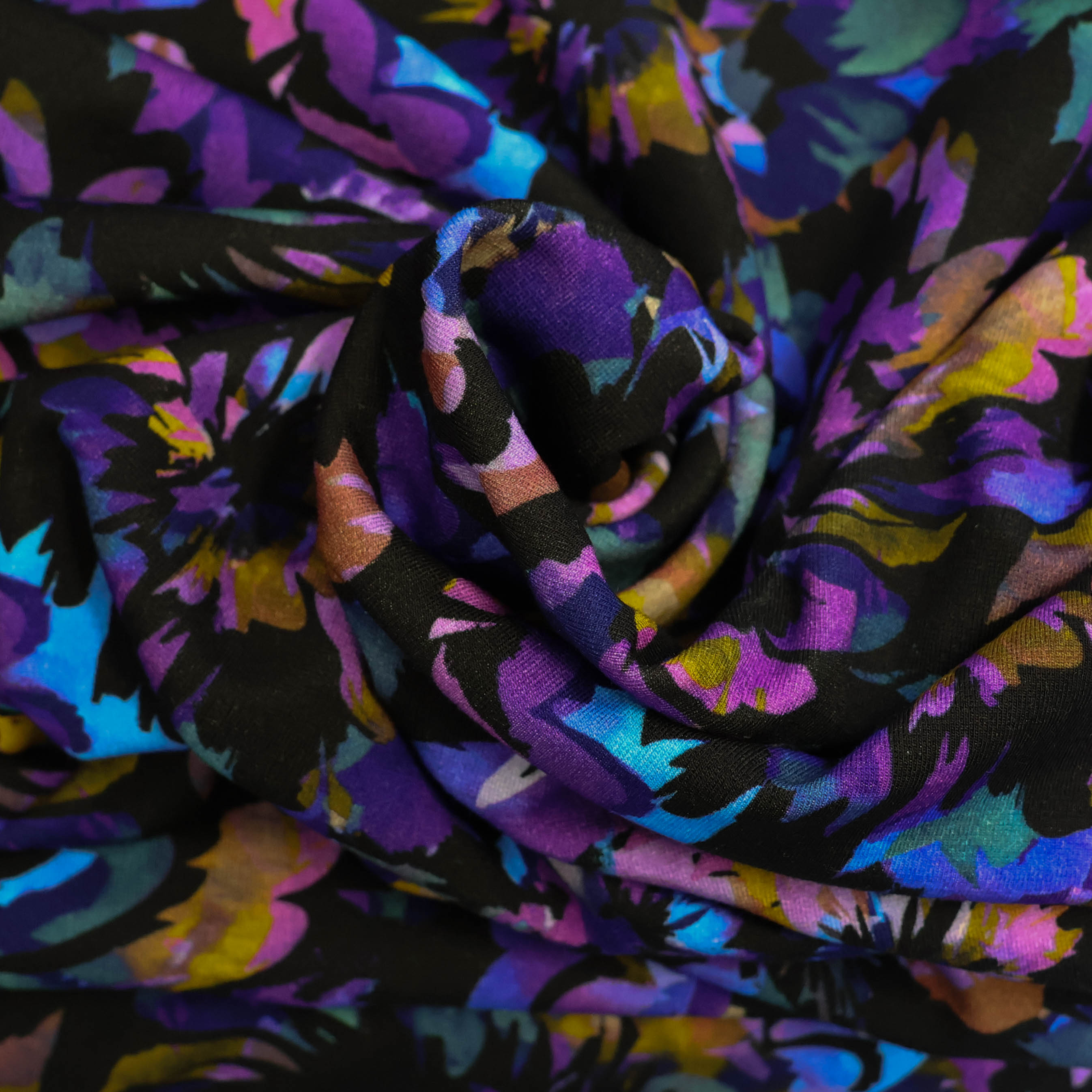 Punta di Roma zwart met bloemen