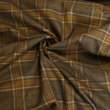 Polyestremengeling bruin geruit