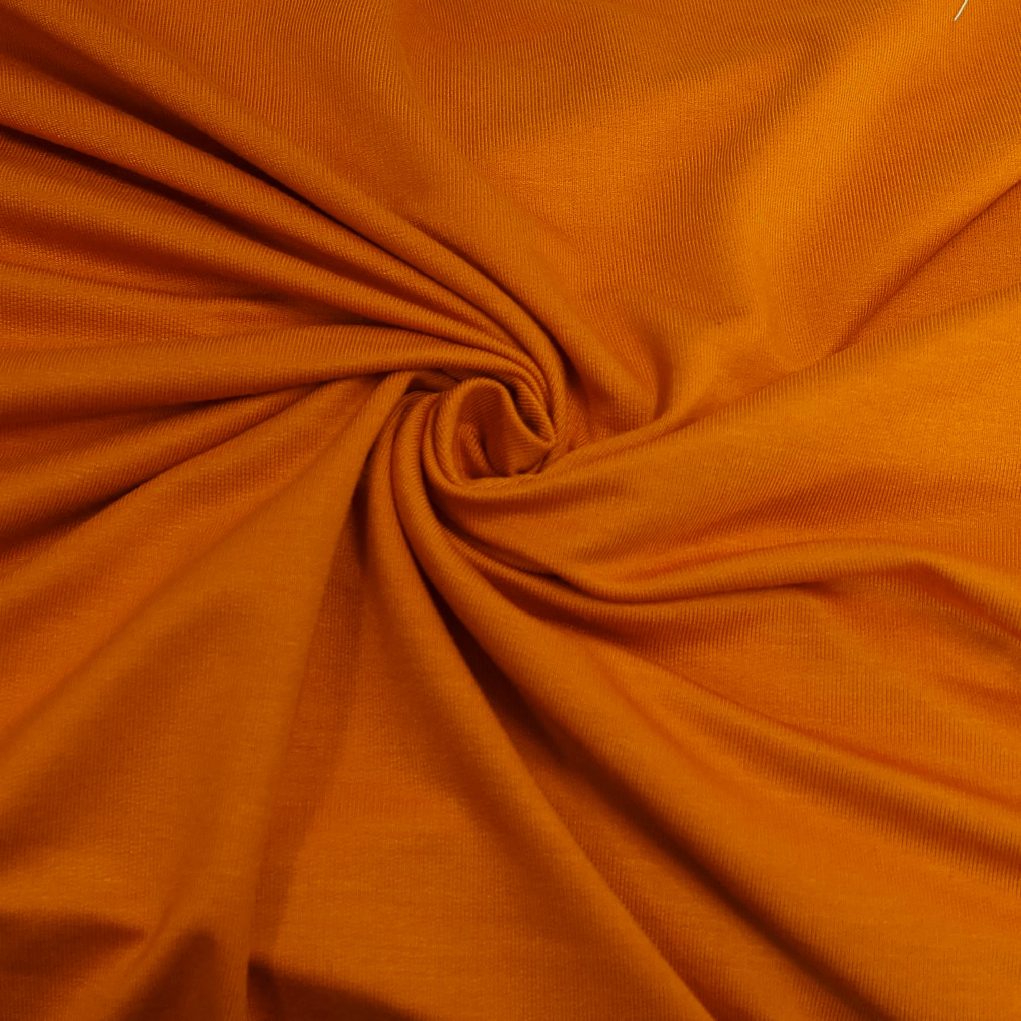 Soepele bamboe french terry oranje