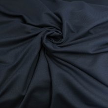 Soepele bamboe french terry navy blauw