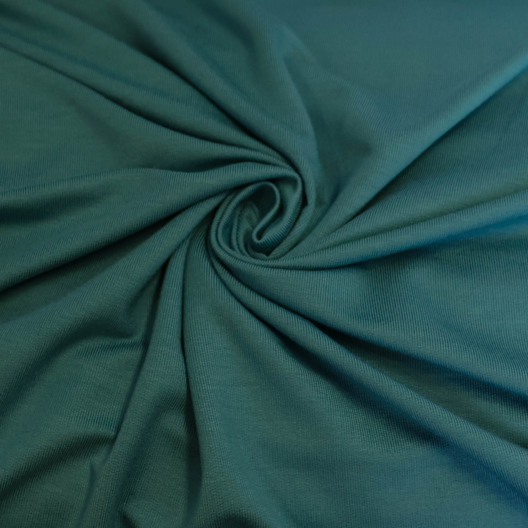 Soepele bamboe french terry petrol