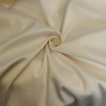 Glans katoen stretch gebroken wit