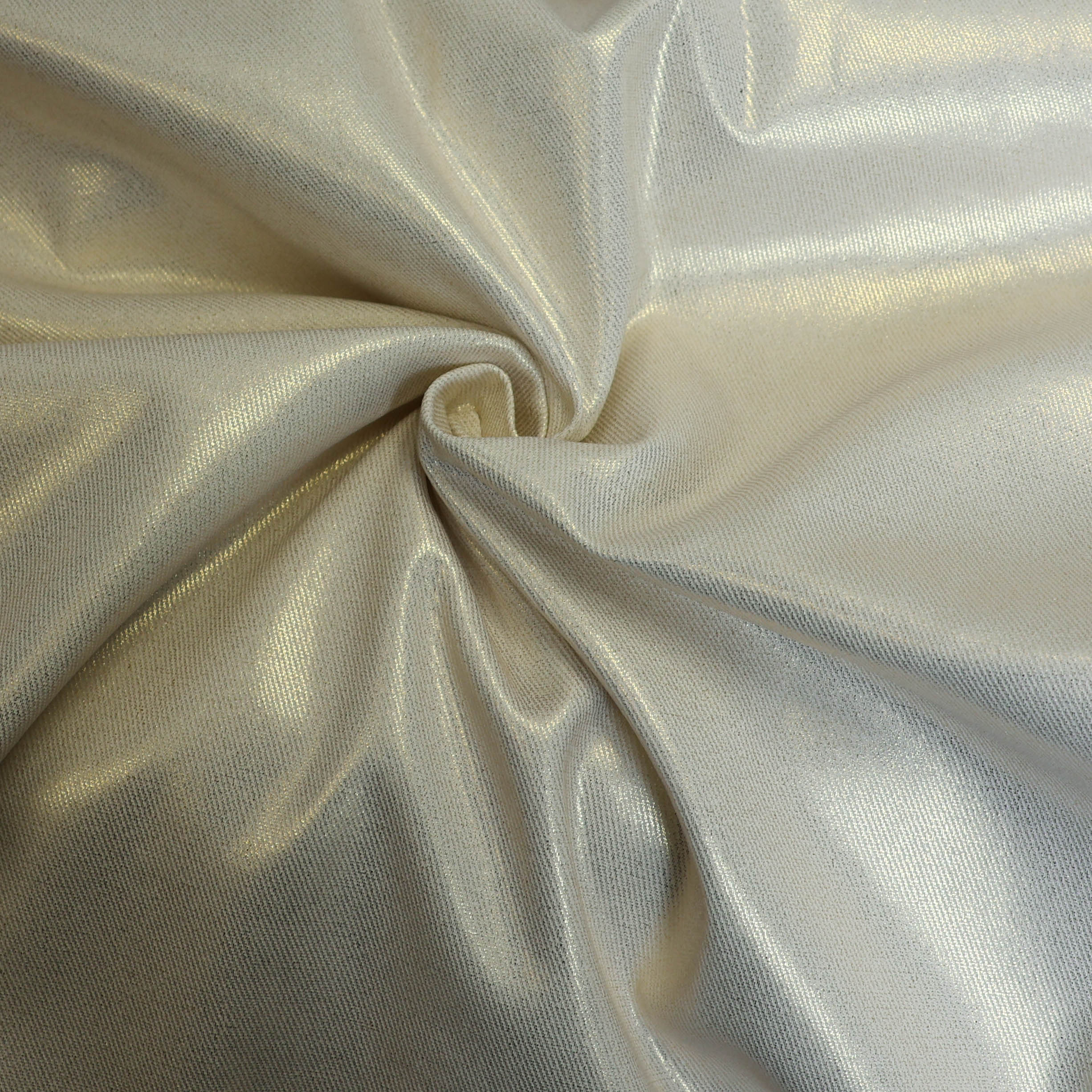 Denim foil gebroken wit