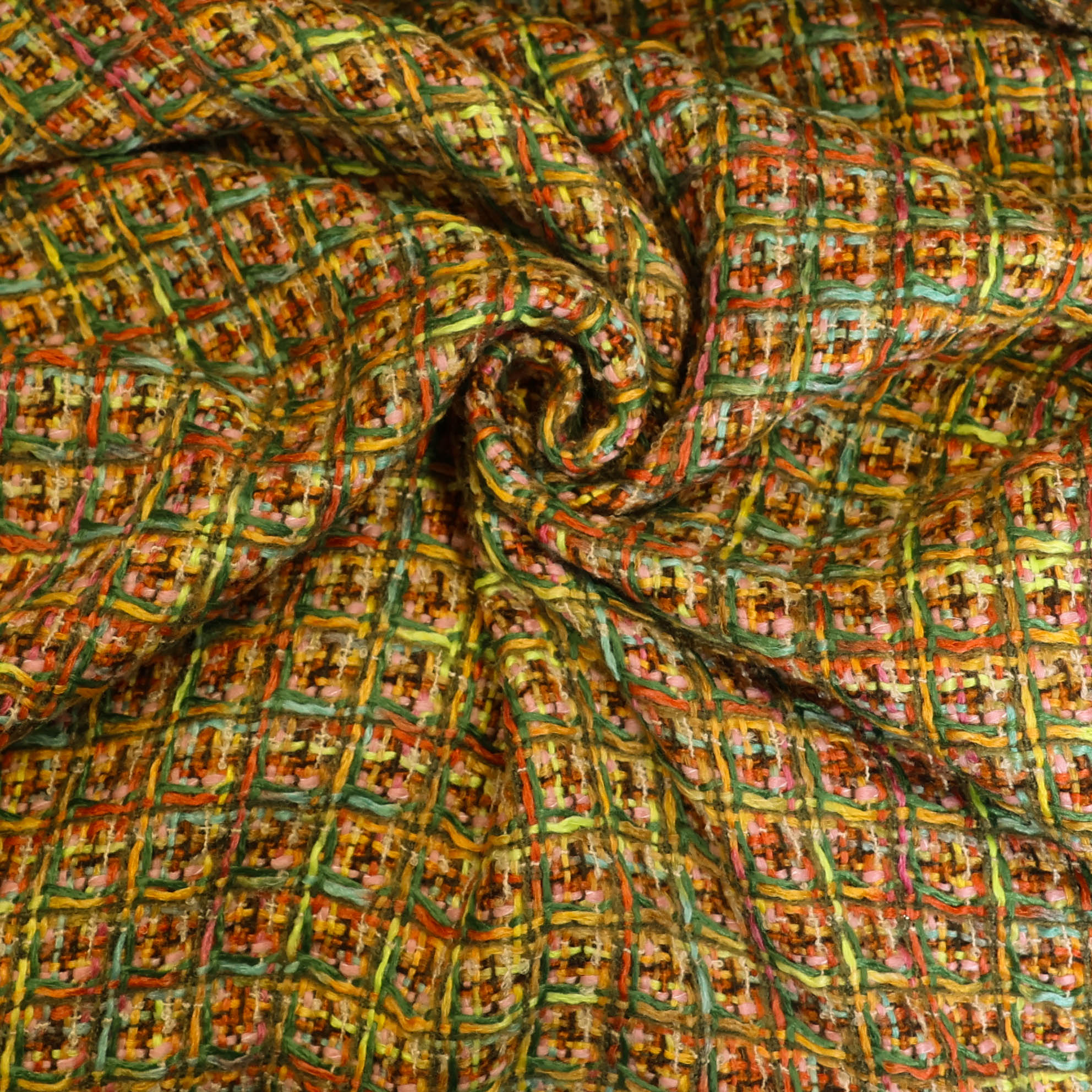 Manteltweed multicolor geruit - Katia Fabrics