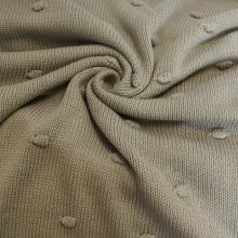 Breistof grijs met bollen