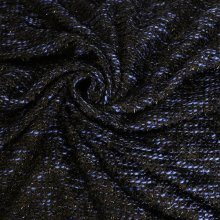 Breistof zwart met donkerblauw - A la Ville