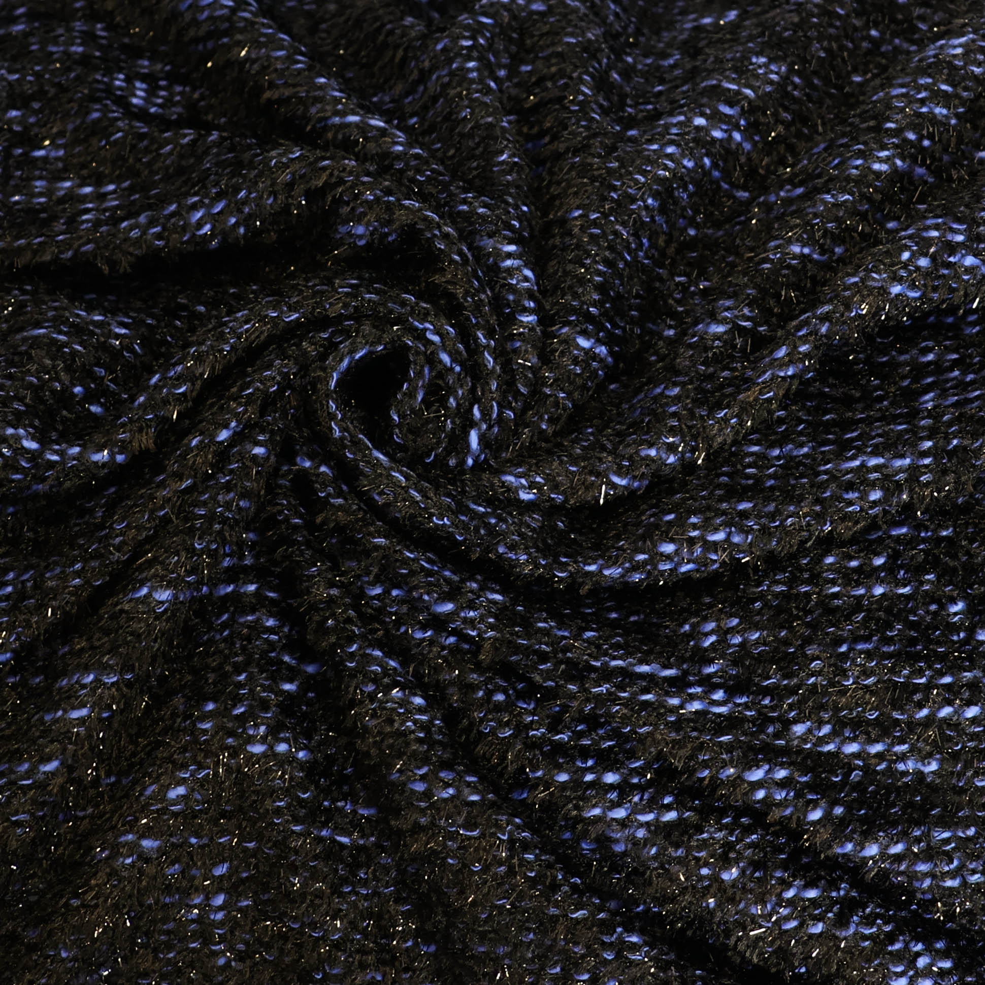 Breistof zwart met donkerblauw - A la Ville