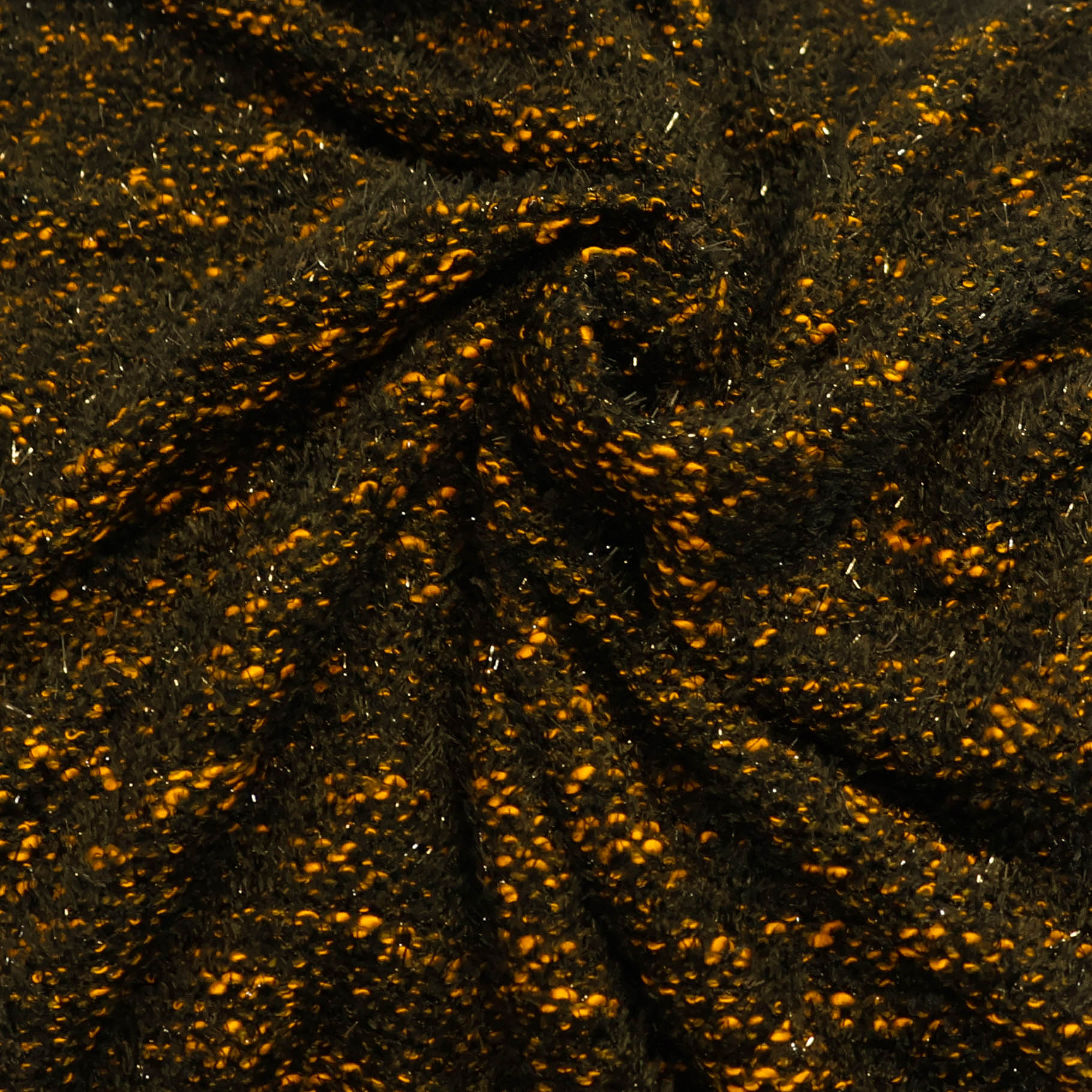 Breistof zwart met oranje - A la Ville