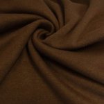 Gebreide stof effen bruin