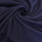 Stretch structuur tricot navy blauw