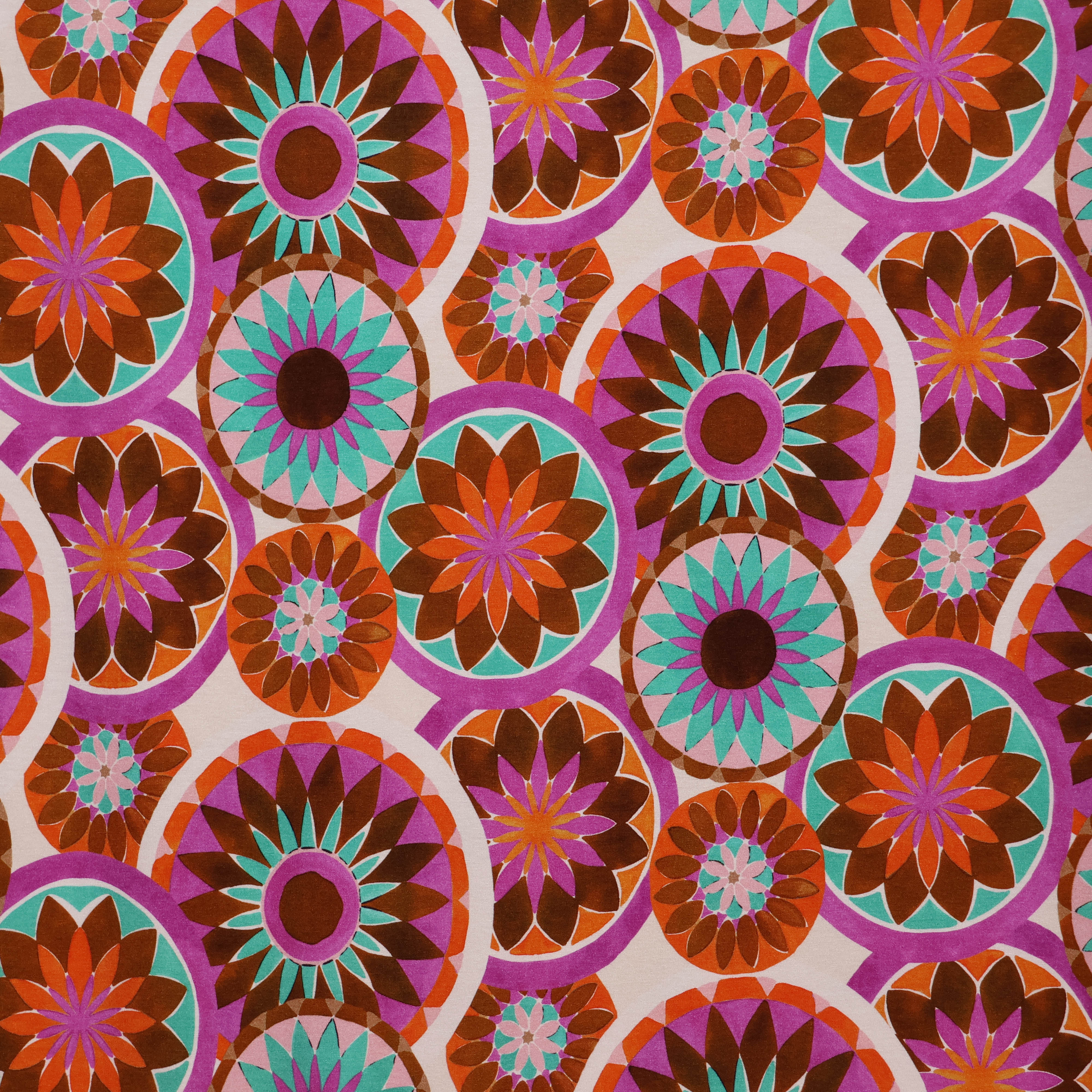 Viscose tricot kleurenpatroon
