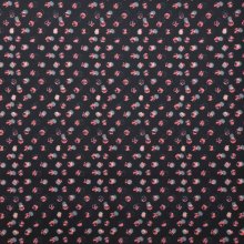 Polyester zwart met bollen