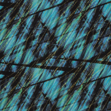 Fleece blauw/zwart gestreept patroon