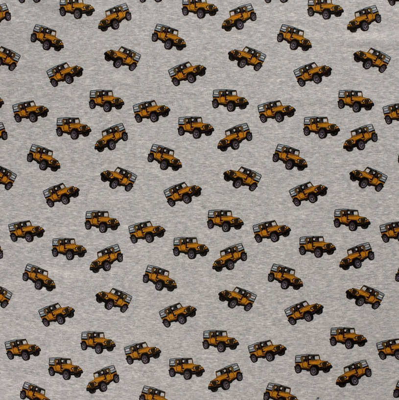 Sweater grijs met auto's
