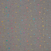 Sweater grijs met gekleurde sterren