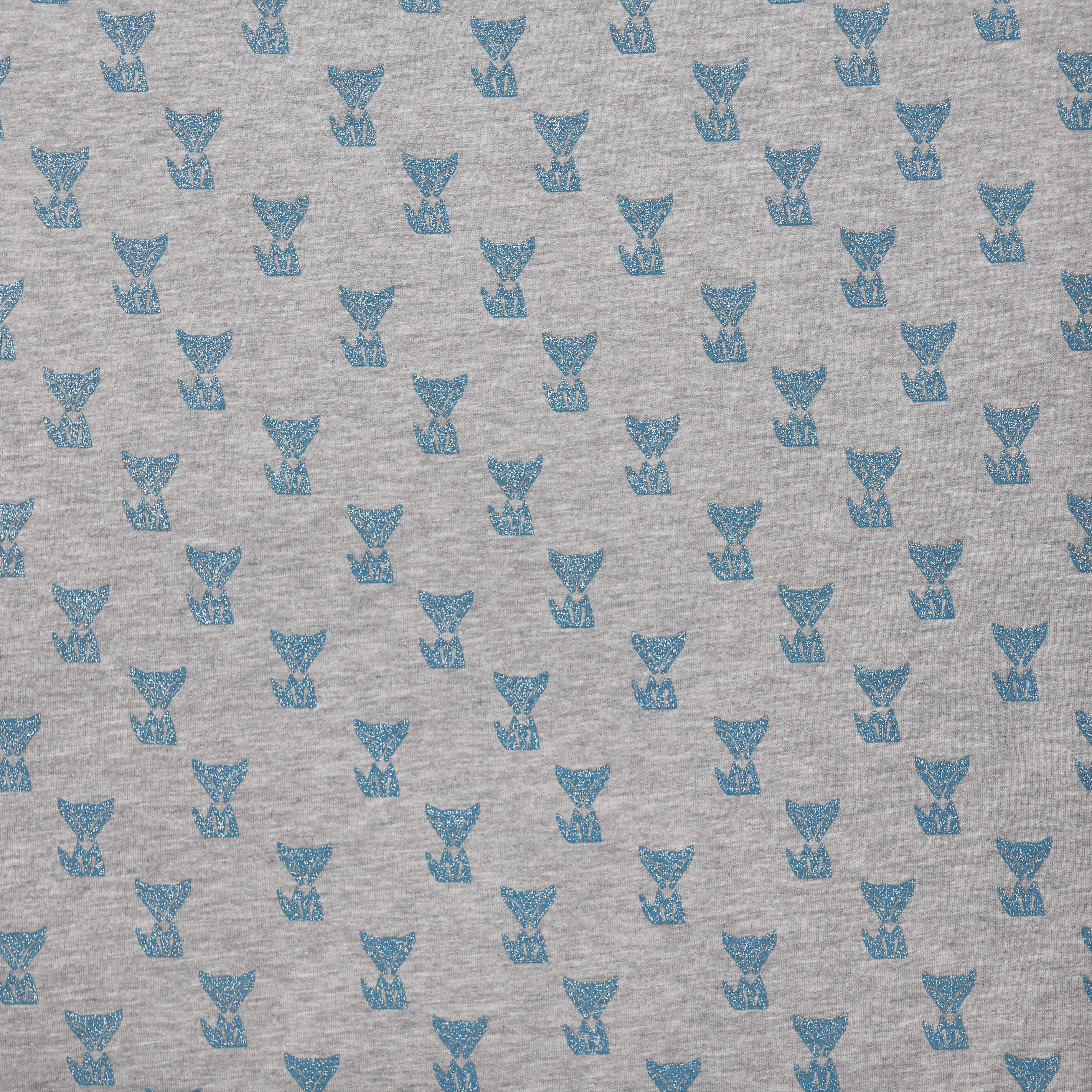 Sweater grijs met glinsterende katten