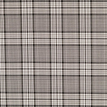 Bengalin stretch geruit zwart wit