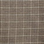 Wolmengeling bruin geruit met zeer lichte glinstering