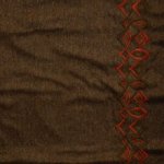 Tweed bruin met geborduurde zijkant - Lorré