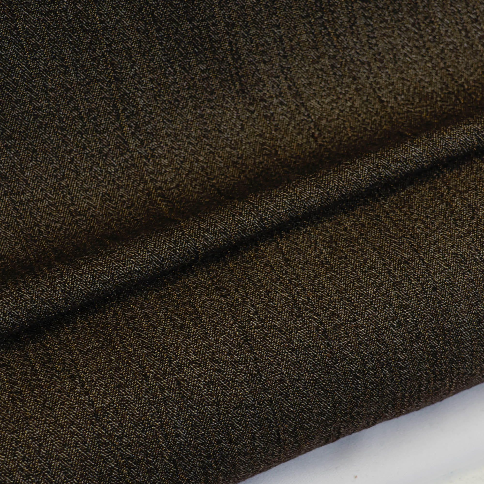 Tweed bruin en geel