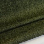 Tweed groen met gekleurde stipjes