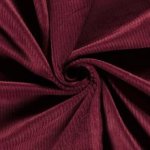 Ribfluweel bordeaux
