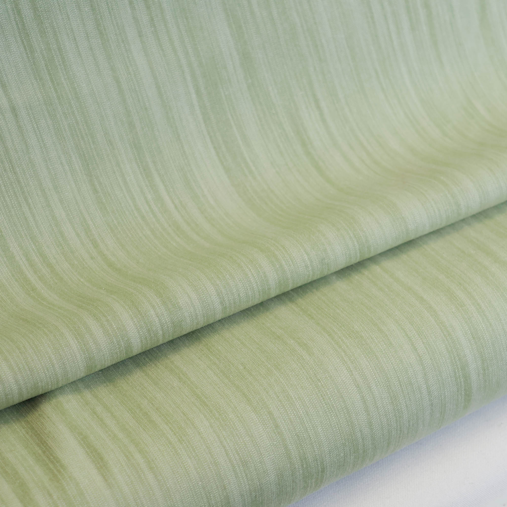 Denim stretch lichtgroen met strepen