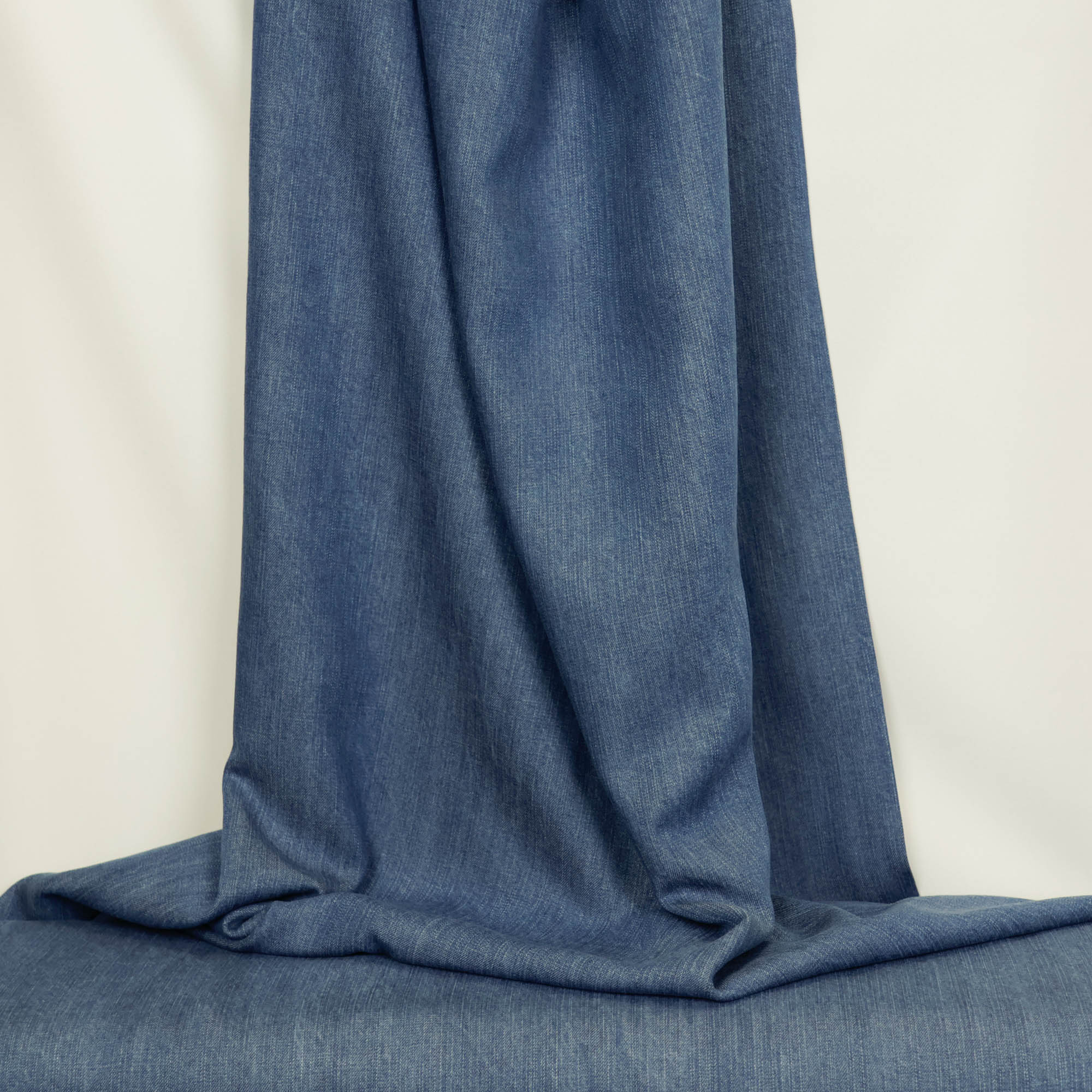 Lyocell denim look blauw