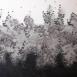 Jacquard overgang zwart naar wit met lichte glinstering  - Lorré