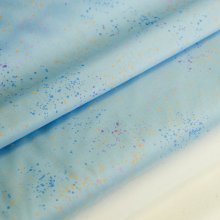 Katoen blauw met gekeurde spatten