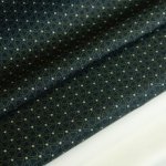 Katoen zwart met sterrenpatroon