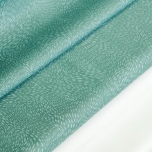 Katoen licht groenblauw met patroon