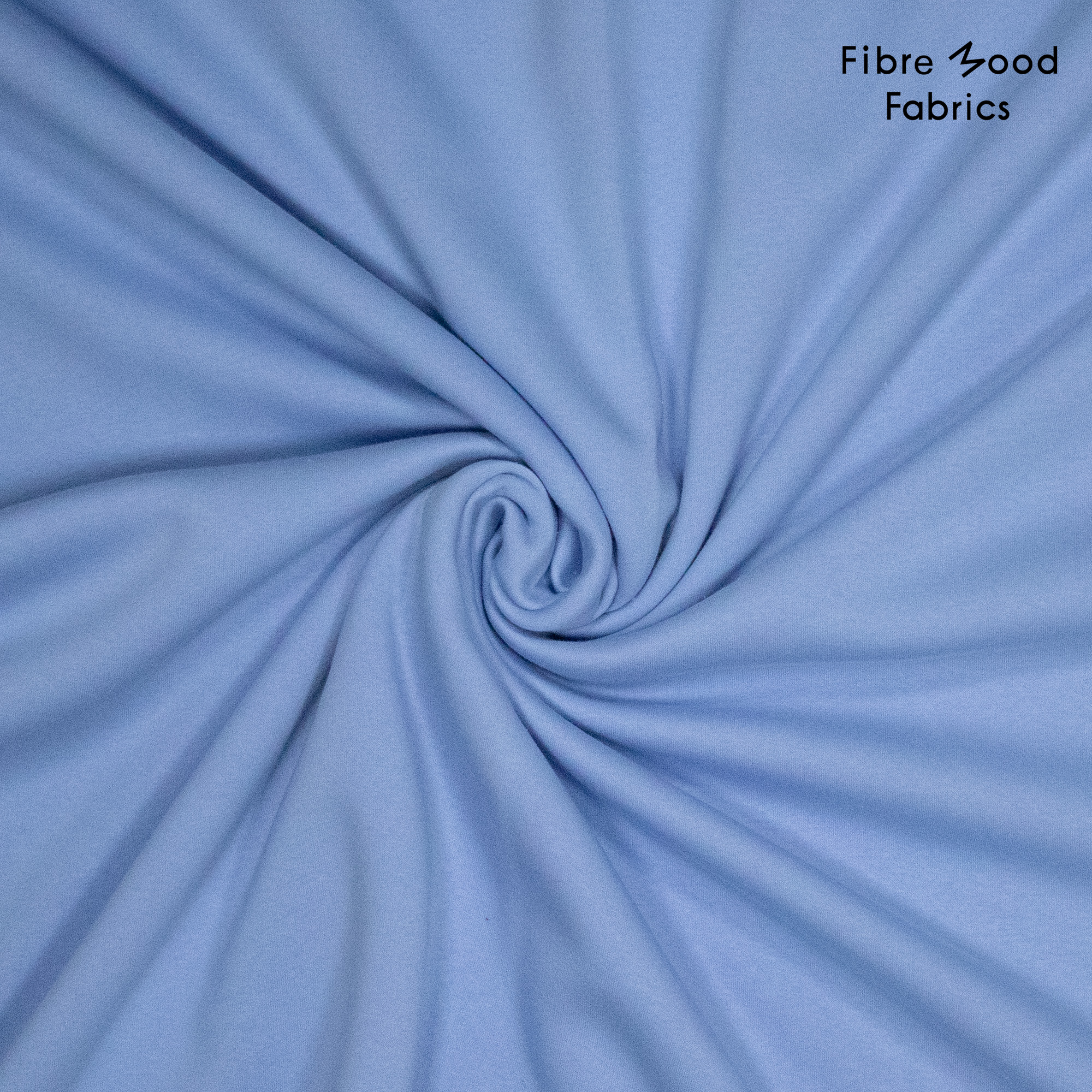 Zware sweaterstof blauw  - Fibre Mood