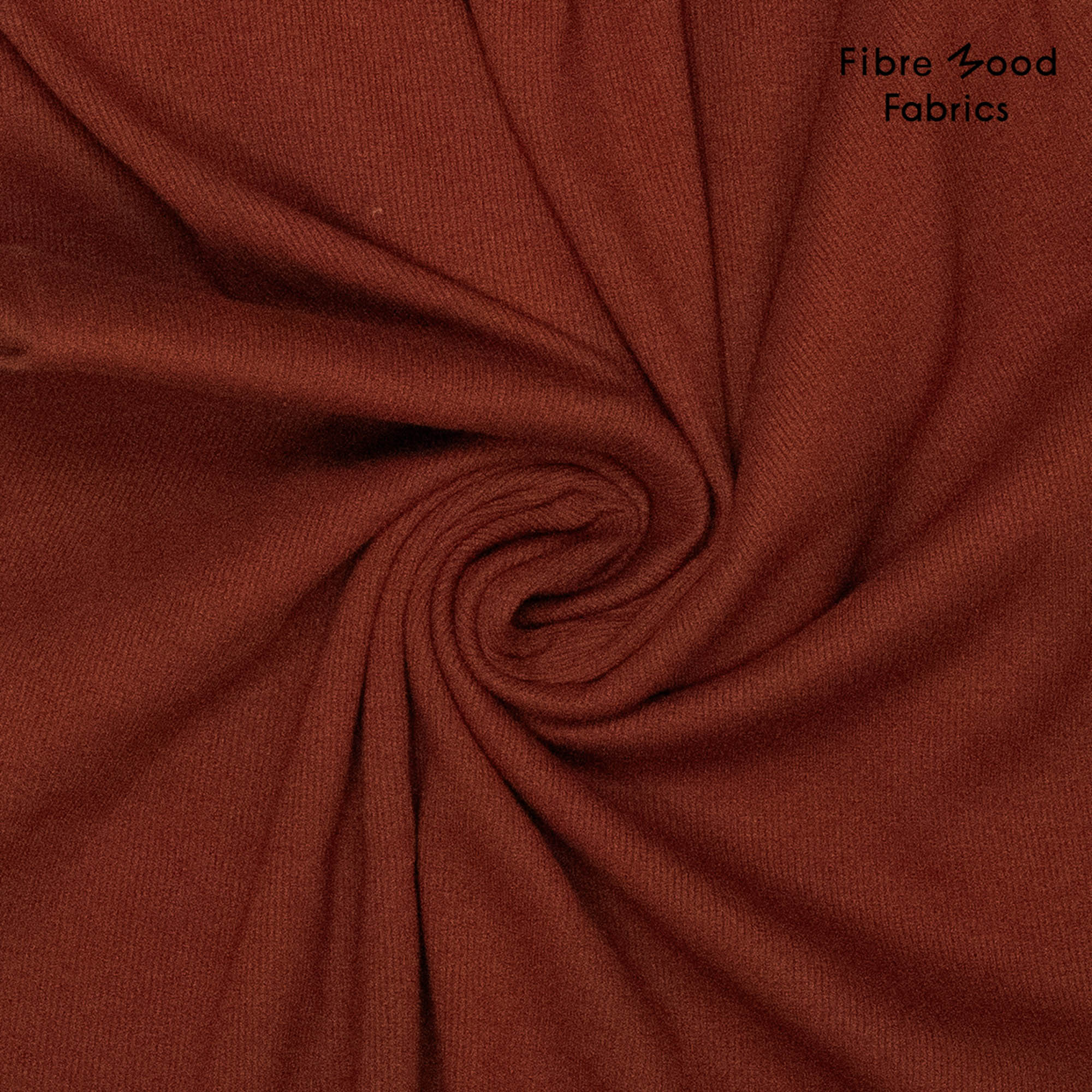 Boordstof roodbruin  - Fibre Mood