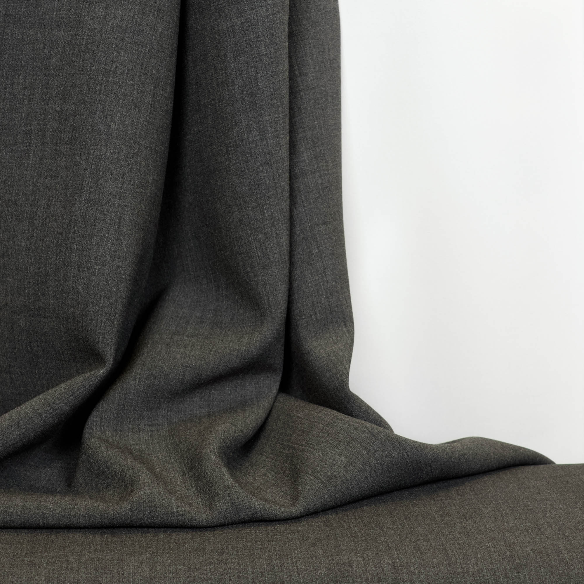 Viscose polyester jeanslook grijs