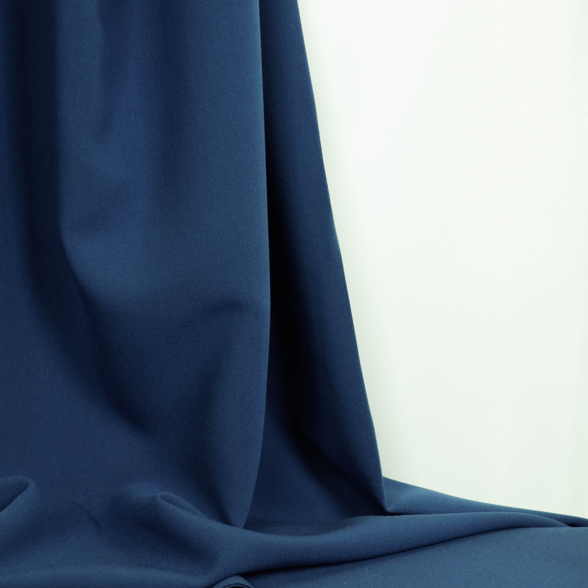 Stretch polyester blauw