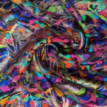 Viscose kleurrijk/metallic patroon  - The Fasion Basement