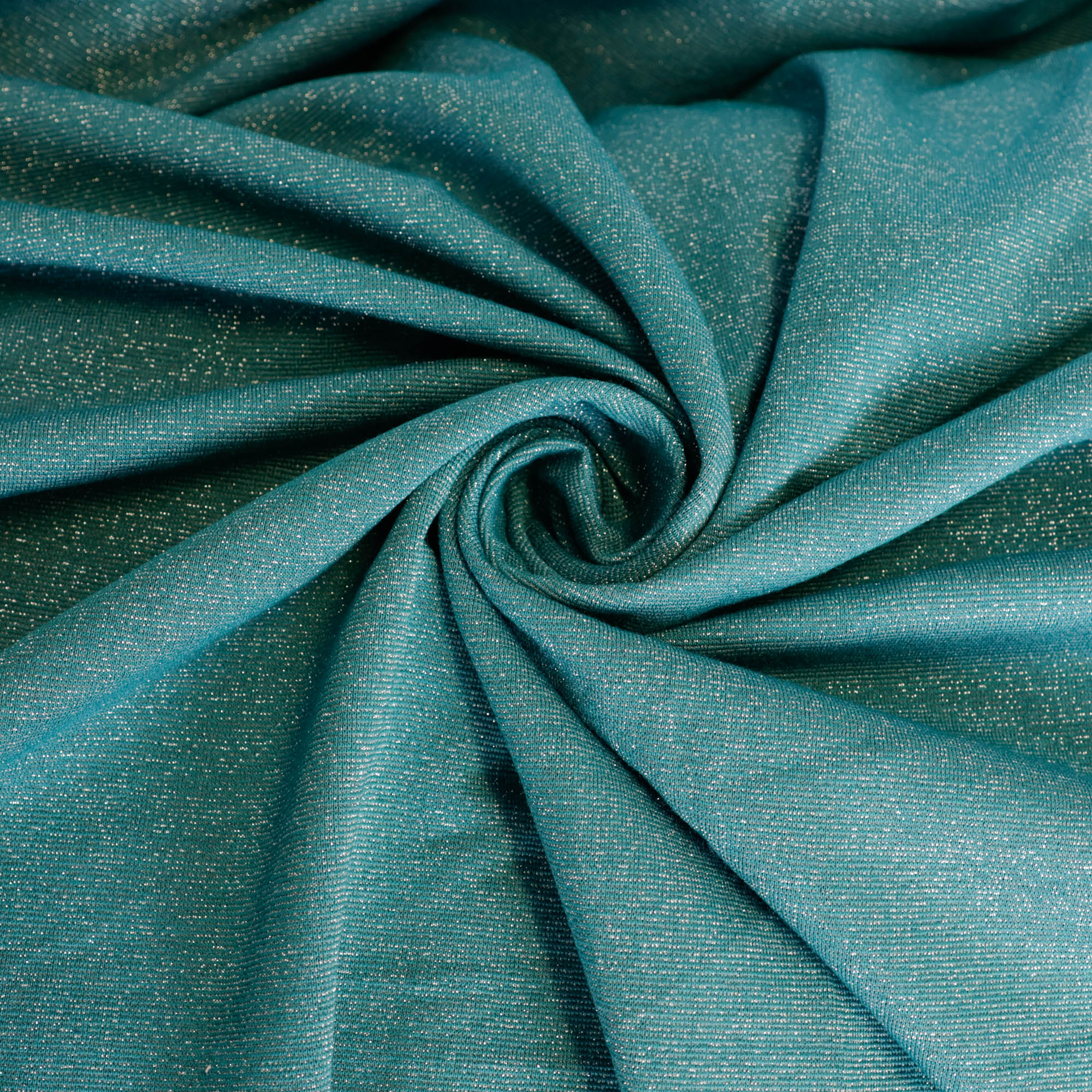 Glitter tricot turquoise