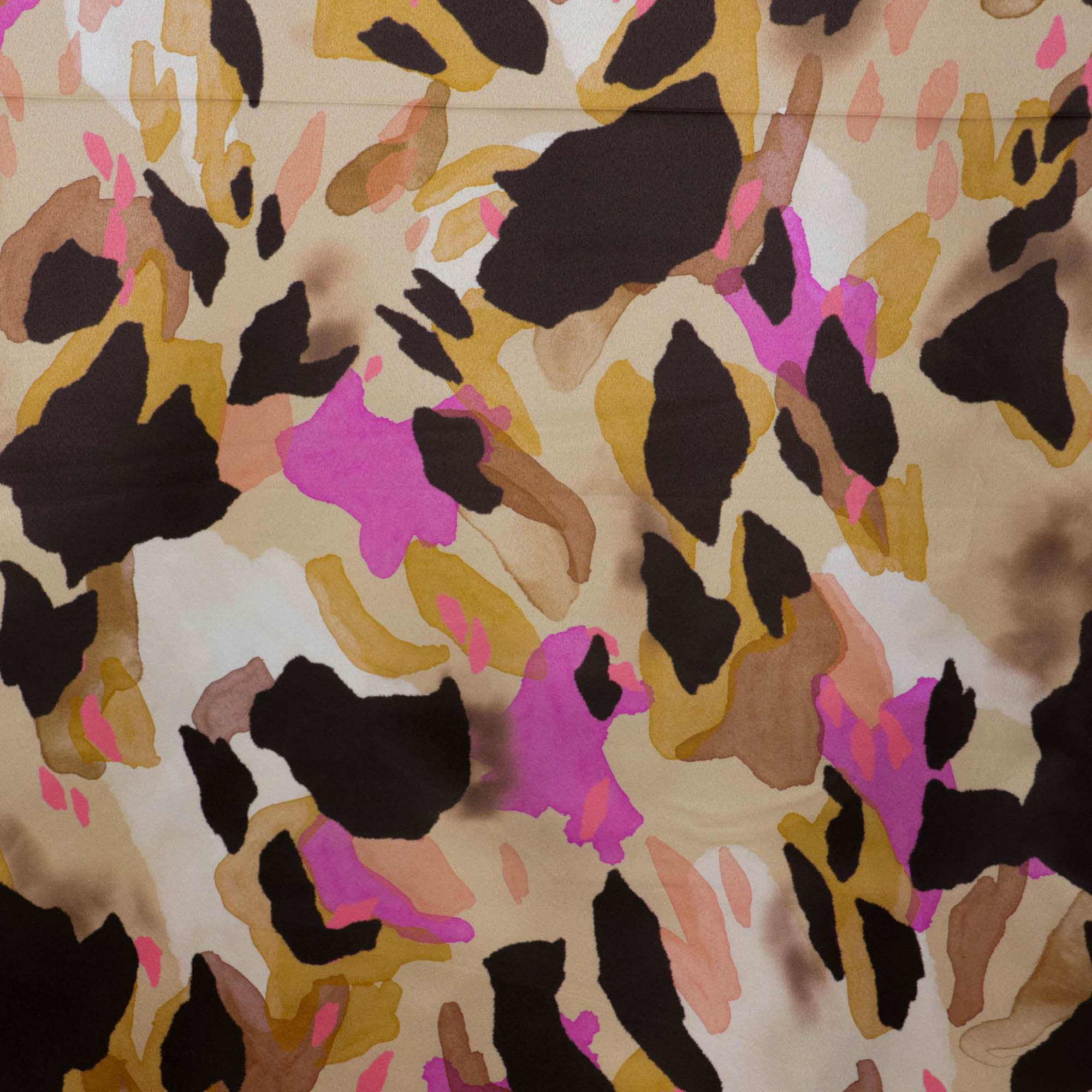 Polyester satijn met dierprint  - A La Ville