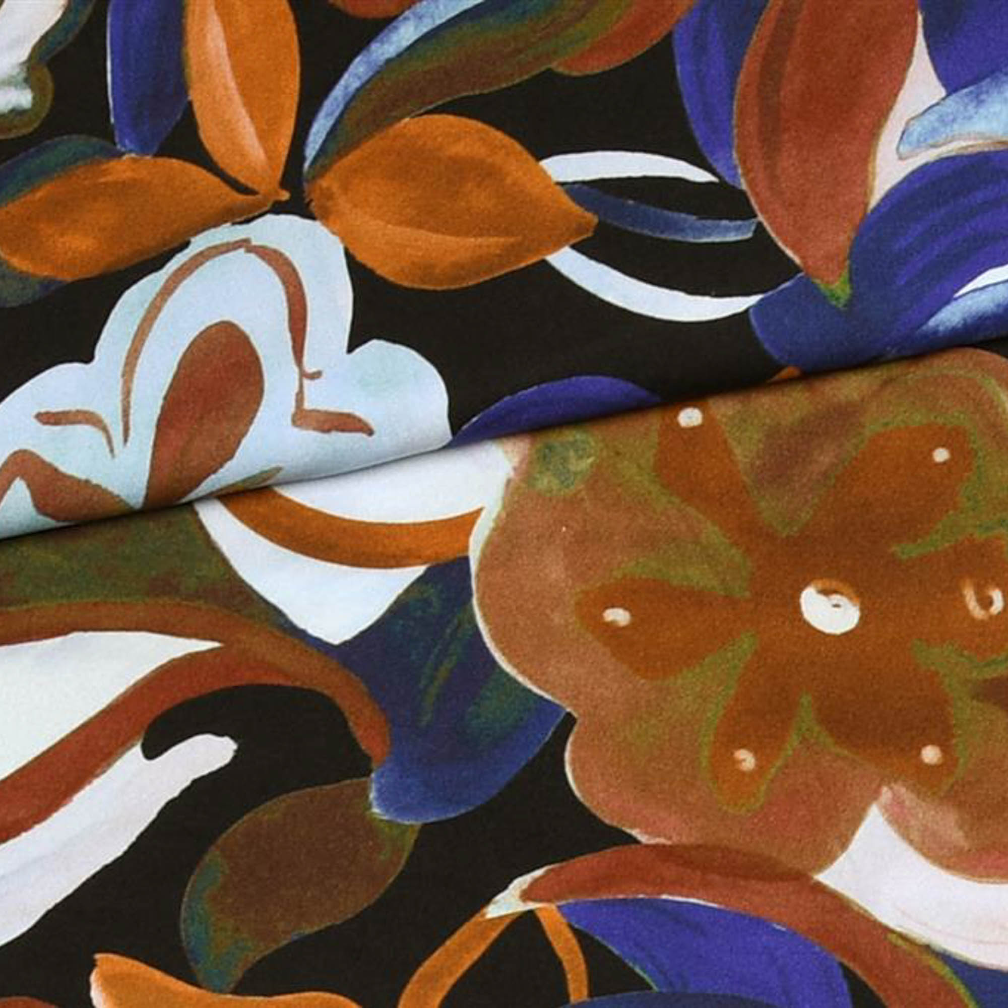 Ecovero kleurrijk met abstract patroon