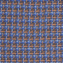 Chanel grofgeweven blauw met bruine tinten