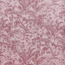Jacquard tricot roze met bloemenpatroon en lichte glinstering