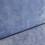 Ribfluweel blauw