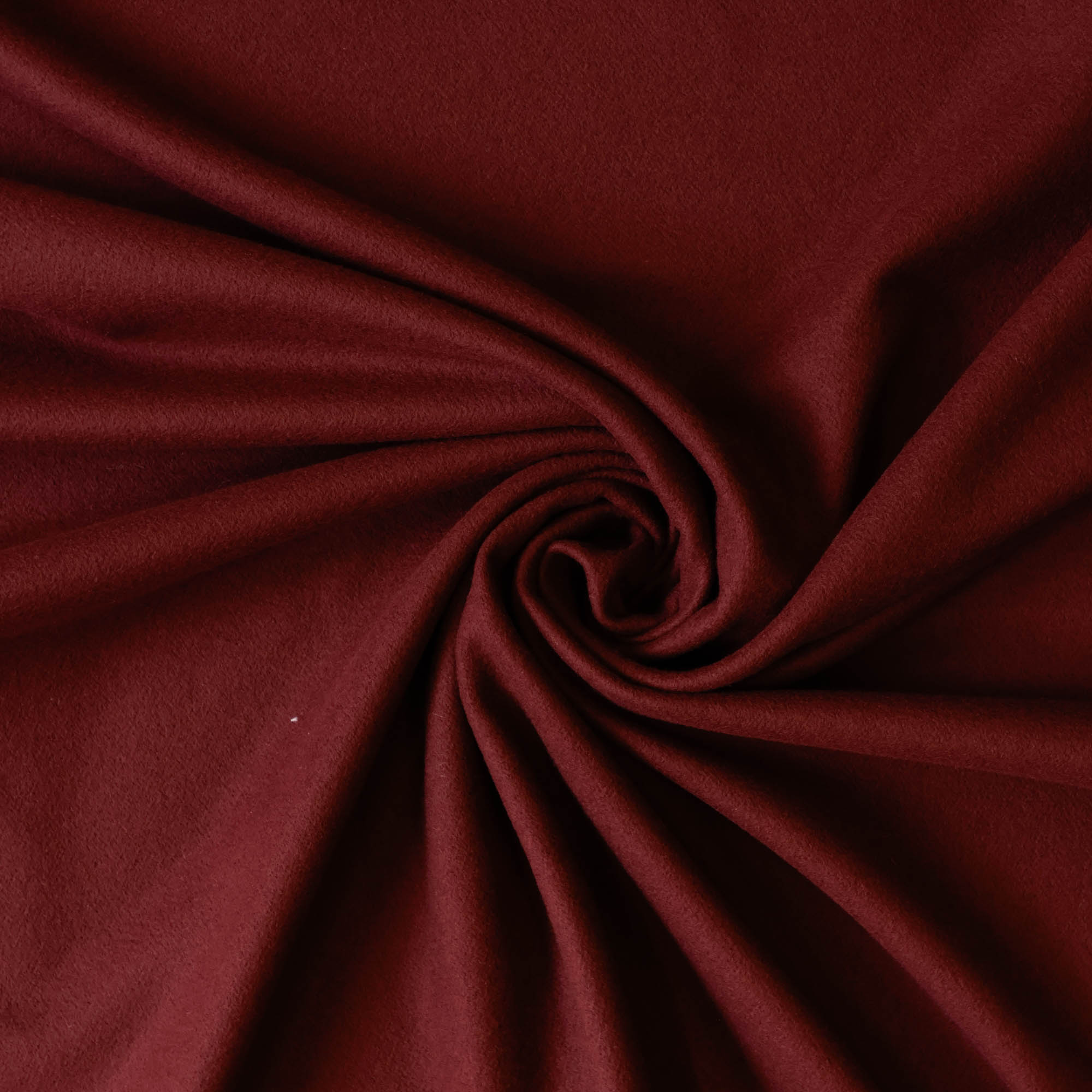 Wol cashmere mantelstof in bordeaux rood - Lorré