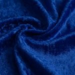 Panvelours uni koningsblauw