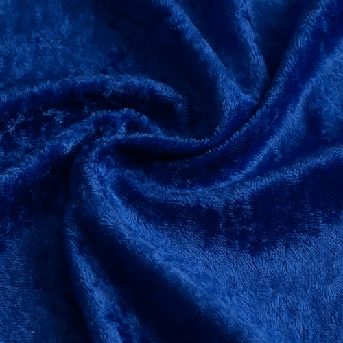 Panvelours uni koningsblauw